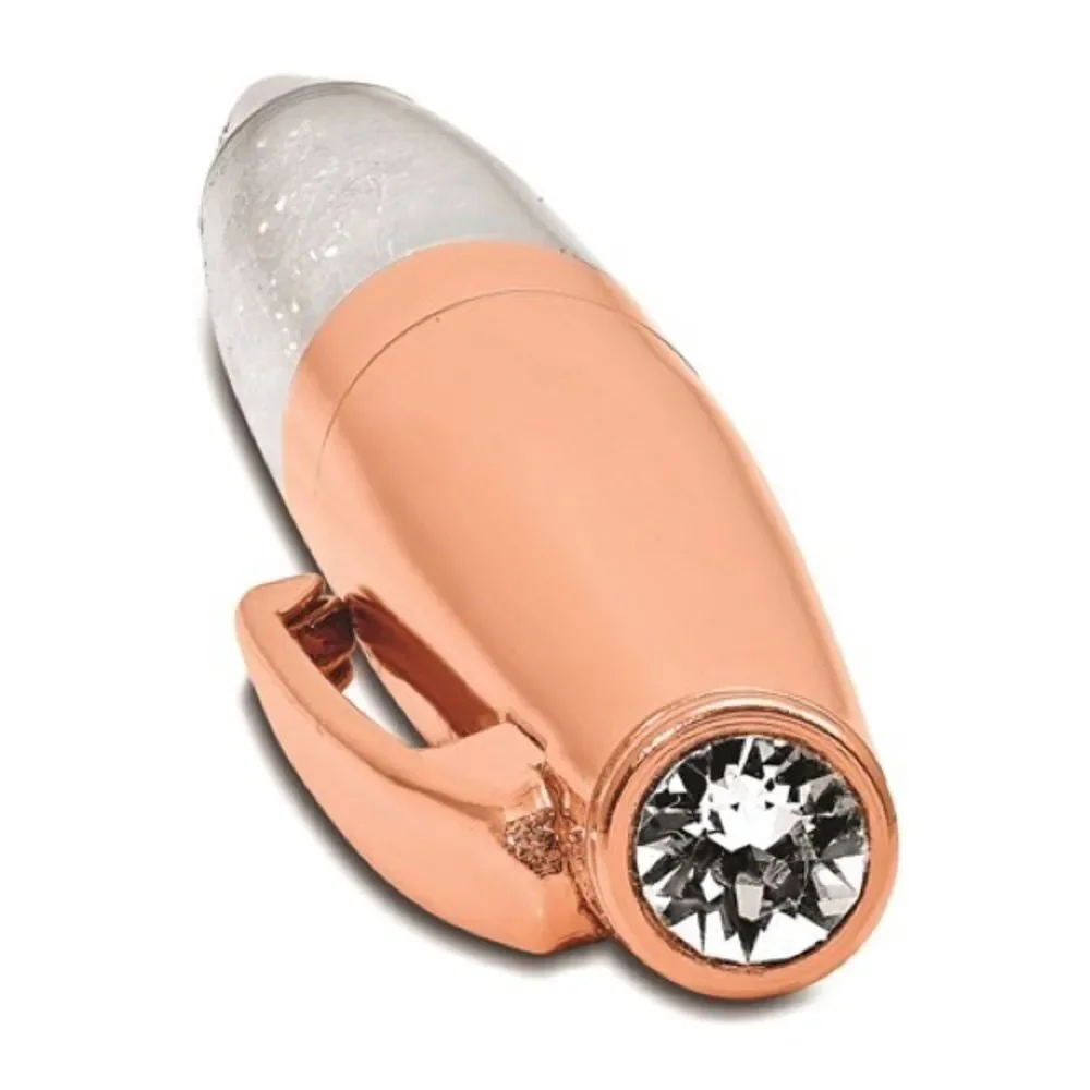 Collectible Rose Tone Ballpoint Pen with Crystals